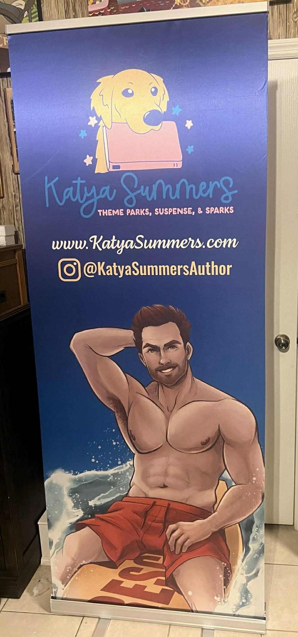 Katya Banner Katya Summers display banner. Has logo and art.