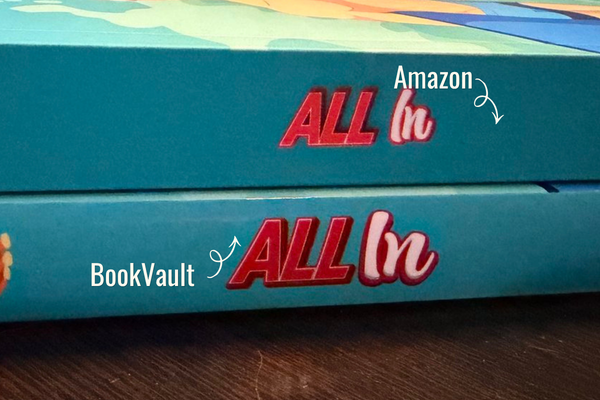 Amazon vs Bookvault Spines