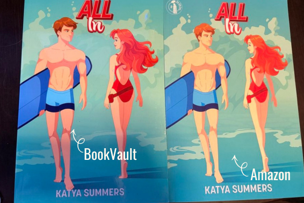 Amazon and BookVault cover comparison